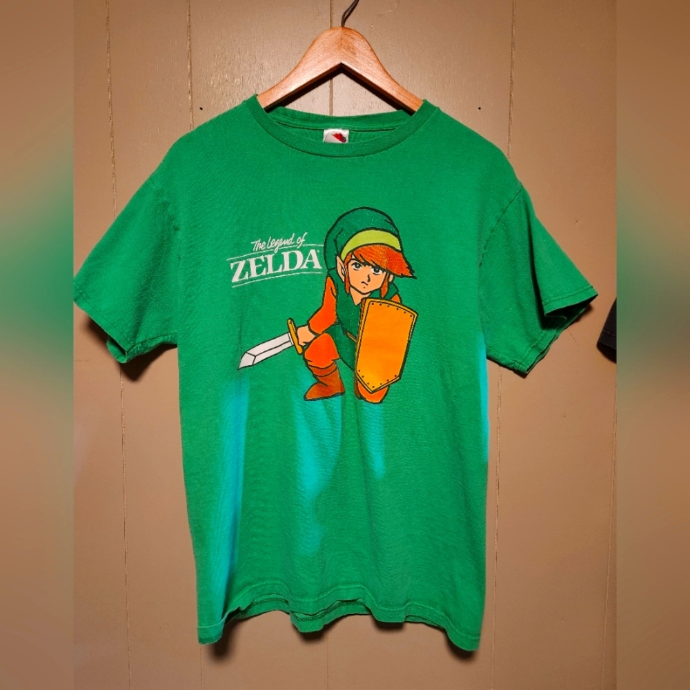 Green Mens Medium Zelda Tshirt